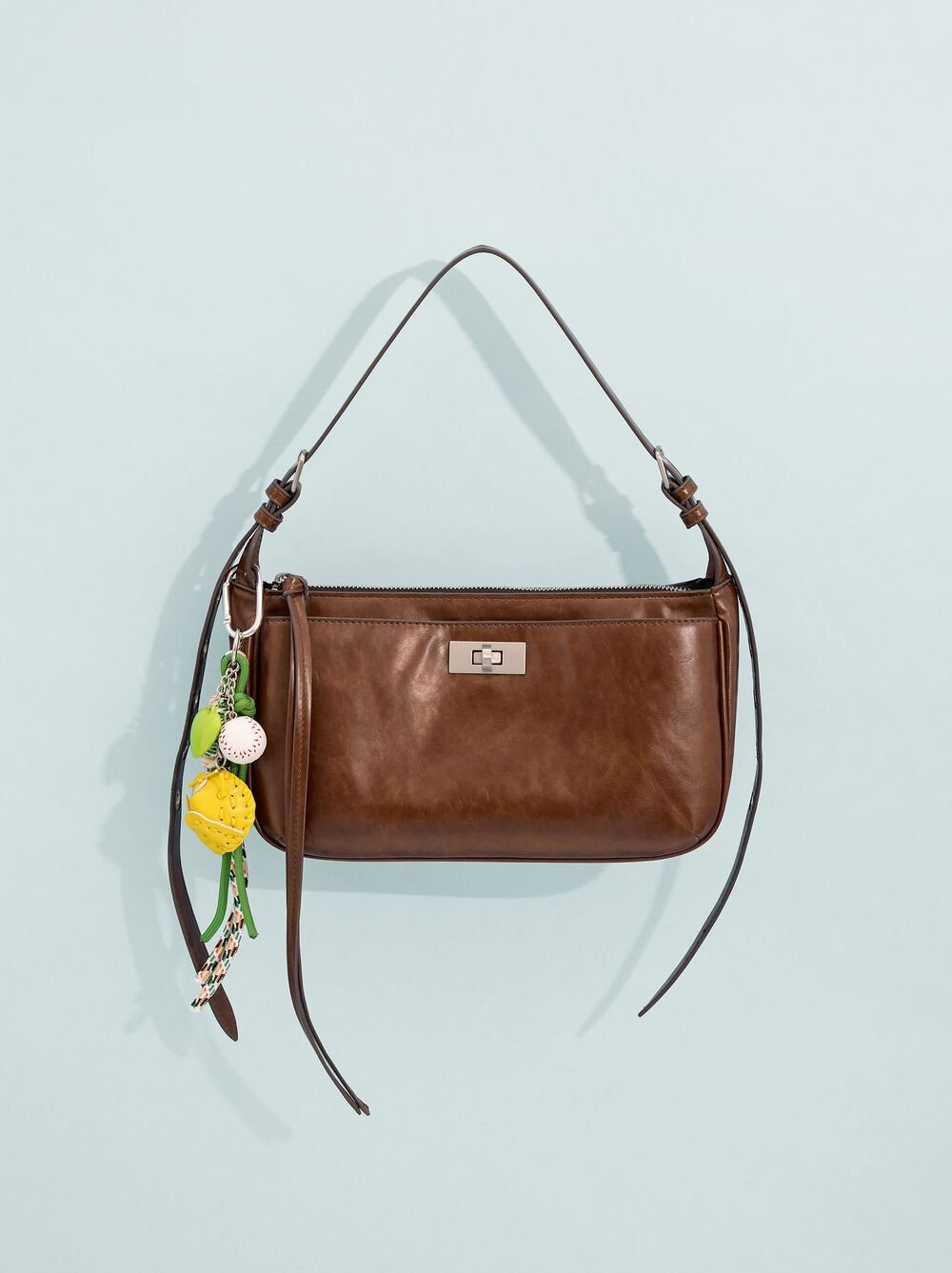 Shoulder bag with studded strap M